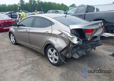 2013 Hyundai Elantra Gls/Limited from USA, damaged, VIN 5NPDH4AE3DH175248